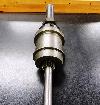  Saco Lowell Twister Spindles, 3/4" spindle blade, 3" whorl,
